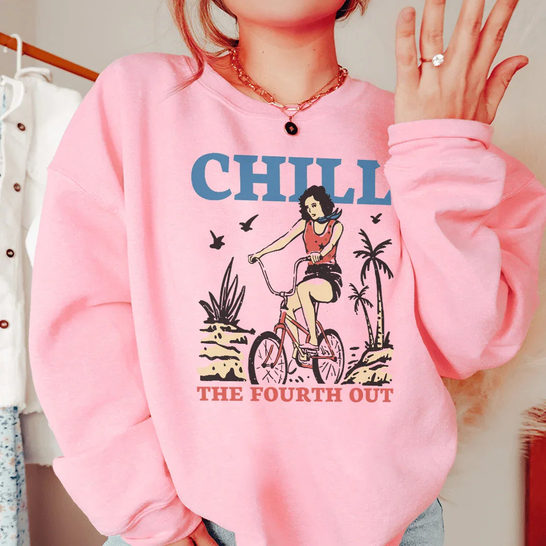 Chill The Fourth Out Tee Light Pink / S Peachy Sunday T-Shirt