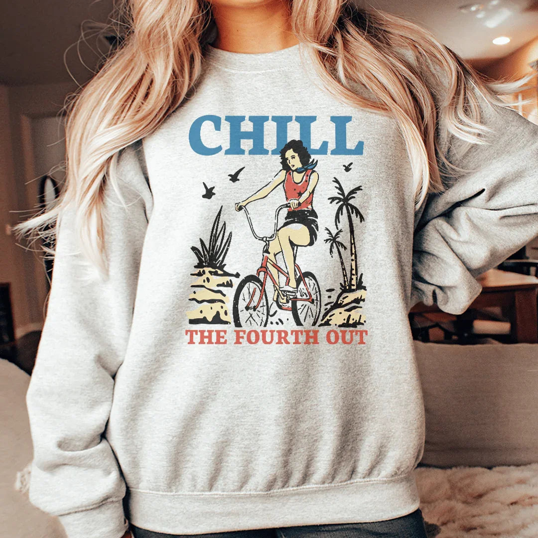 Chill The Fourth Out Tee Sport Grey / S Peachy Sunday T-Shirt