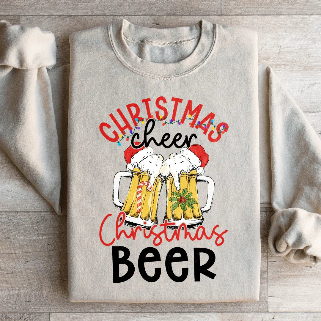 Christmas Beer Sweatshirt Sand / S Peachy Sunday T-Shirt