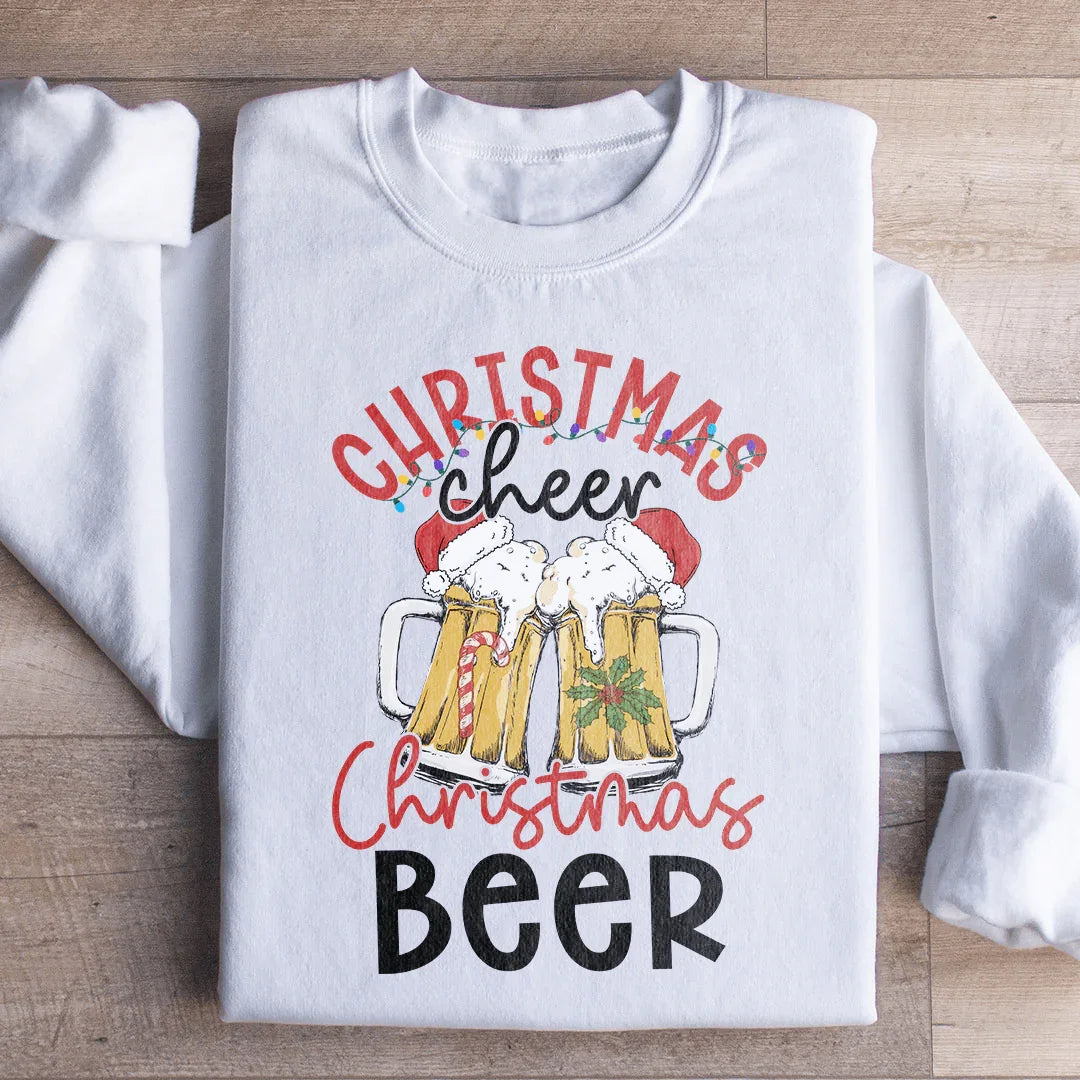 Christmas Beer Sweatshirt White / S Peachy Sunday T-Shirt