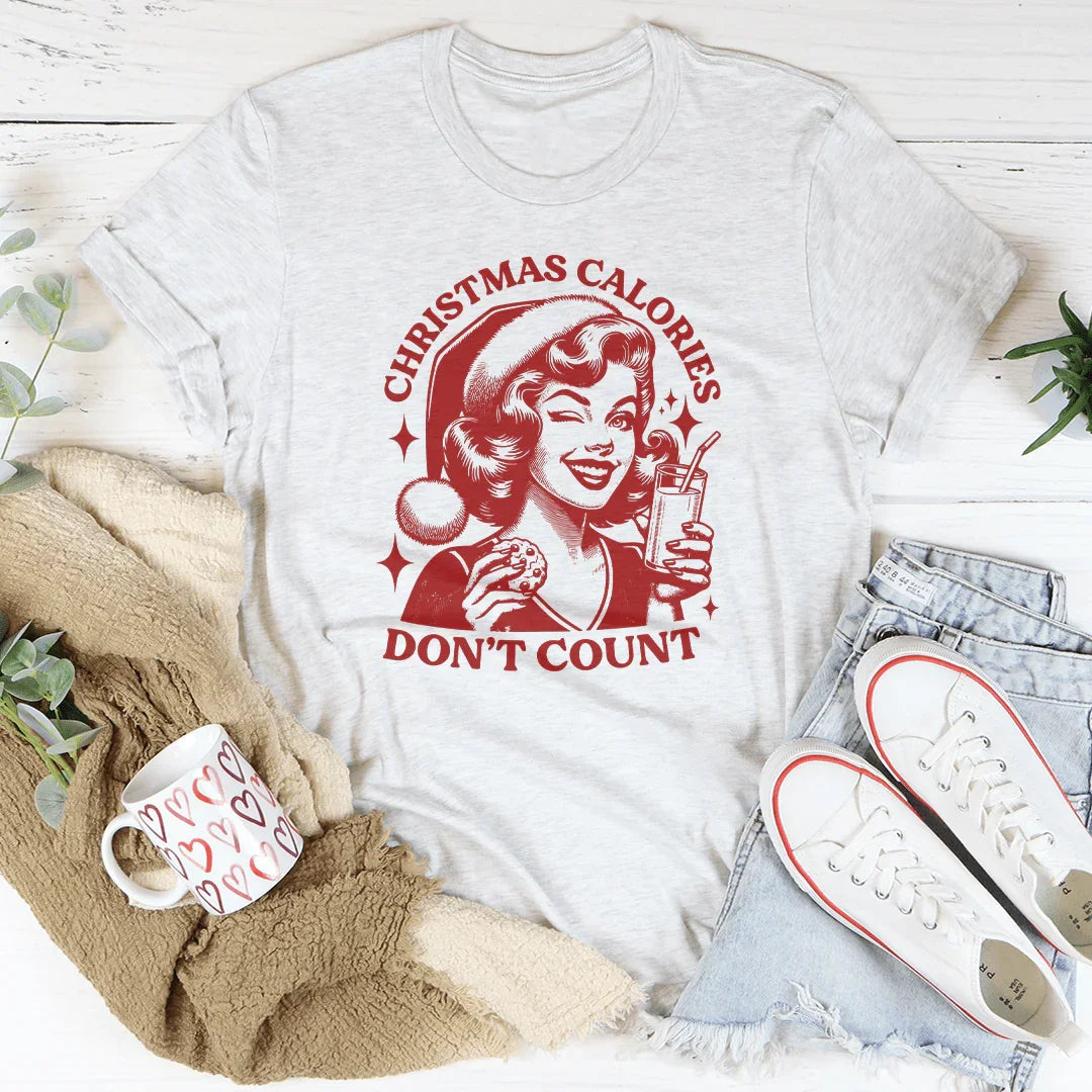 Christmas Calories Don't Count Tee Ash / S Peachy Sunday T-Shirt