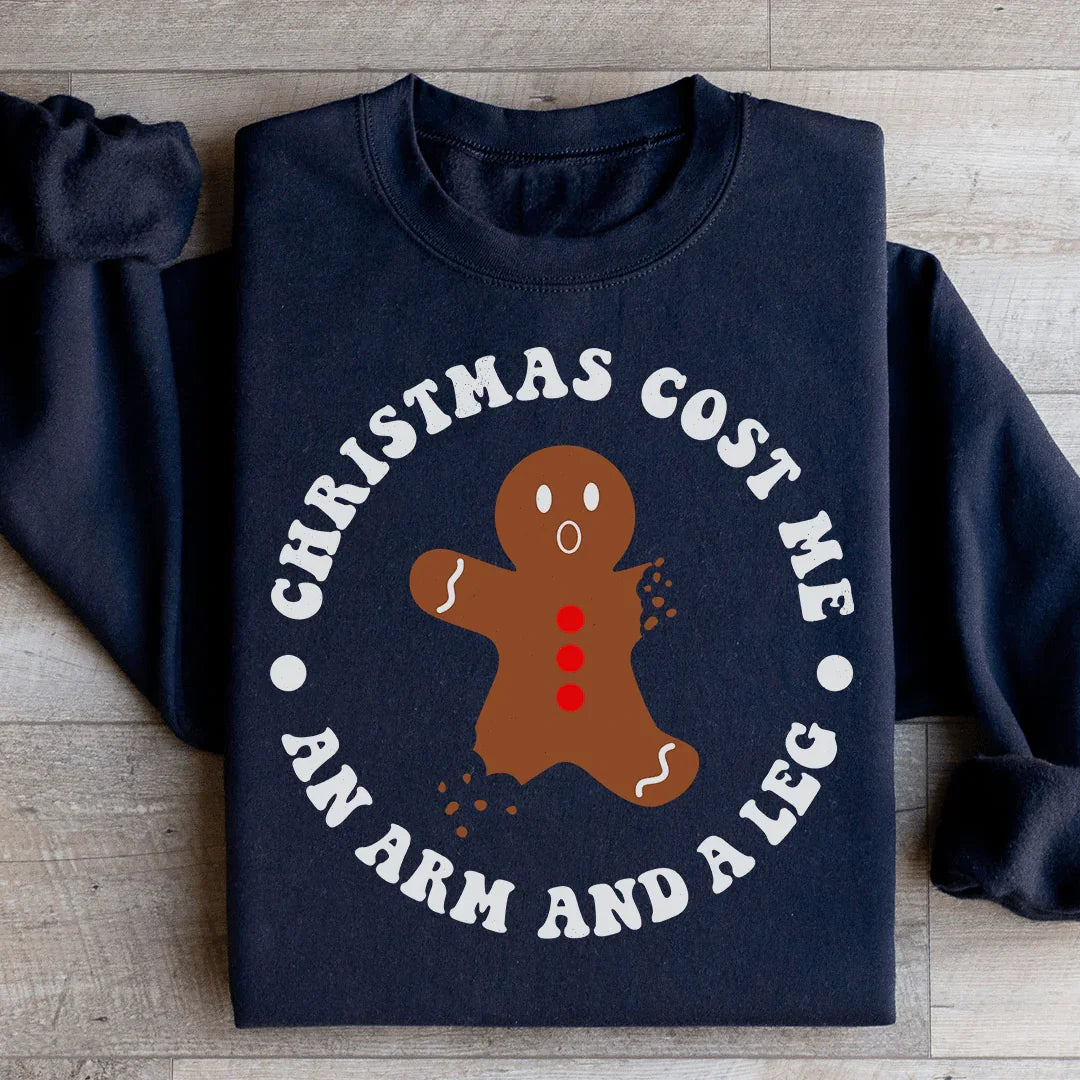 Christmas Cost Me An Arm And A Leg Sweatshirt Black / S Peachy Sunday T-Shirt