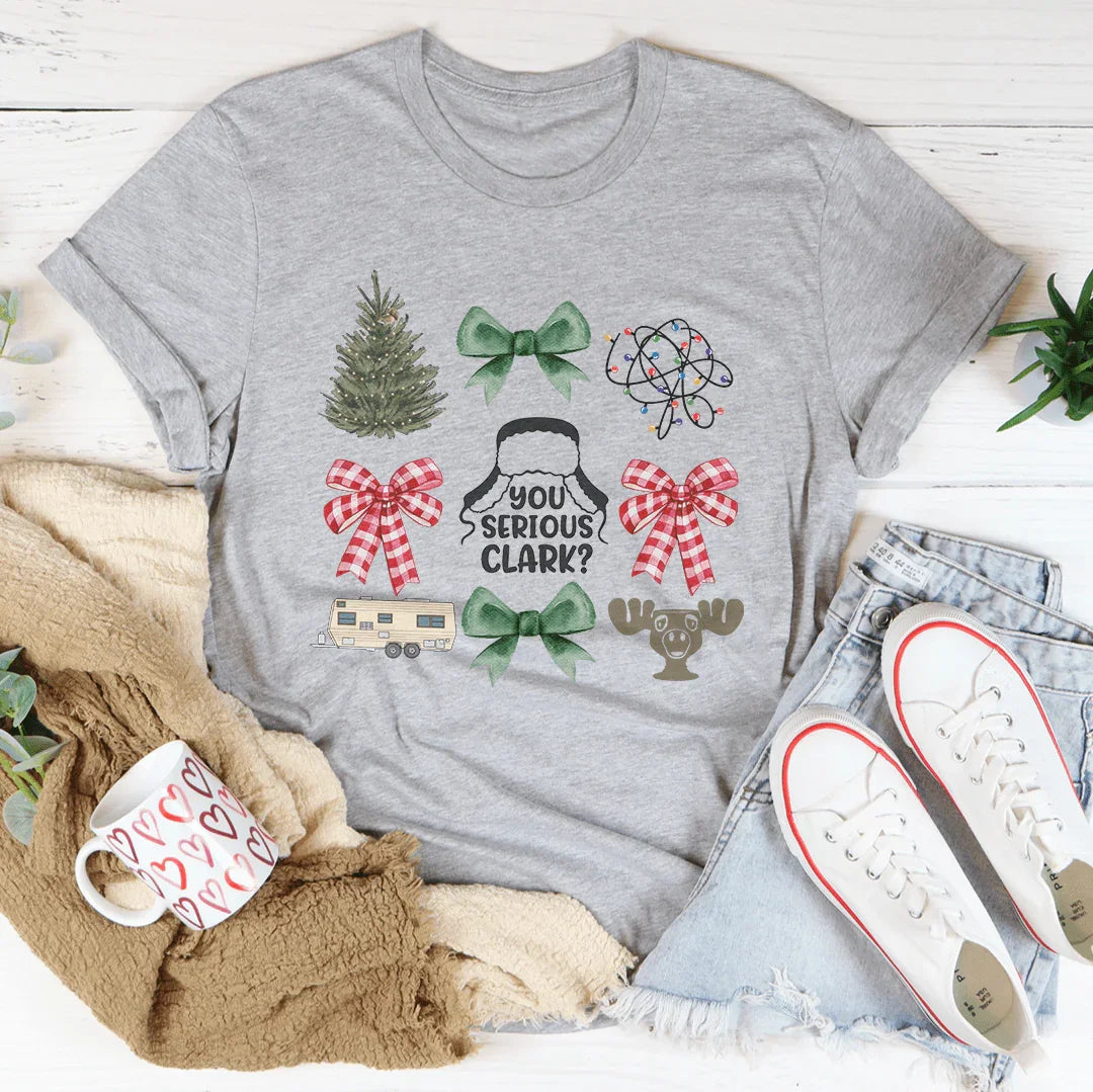 Christmas Vacation Coquette Tee Athletic Heather / S Peachy Sunday T-Shirt