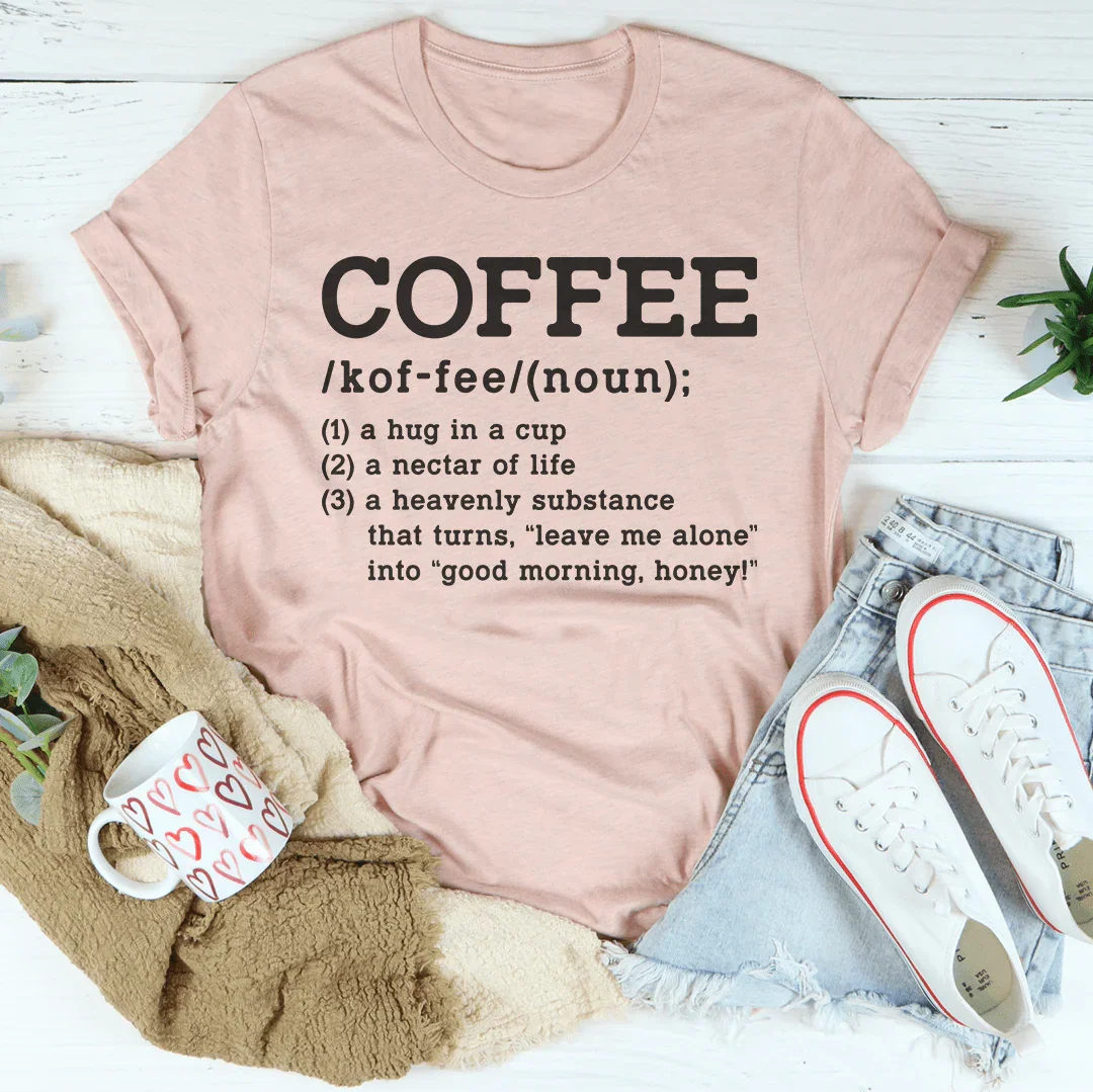 Coffee Definition Tee Heather Prism Peach / S Peachy Sunday T-Shirt