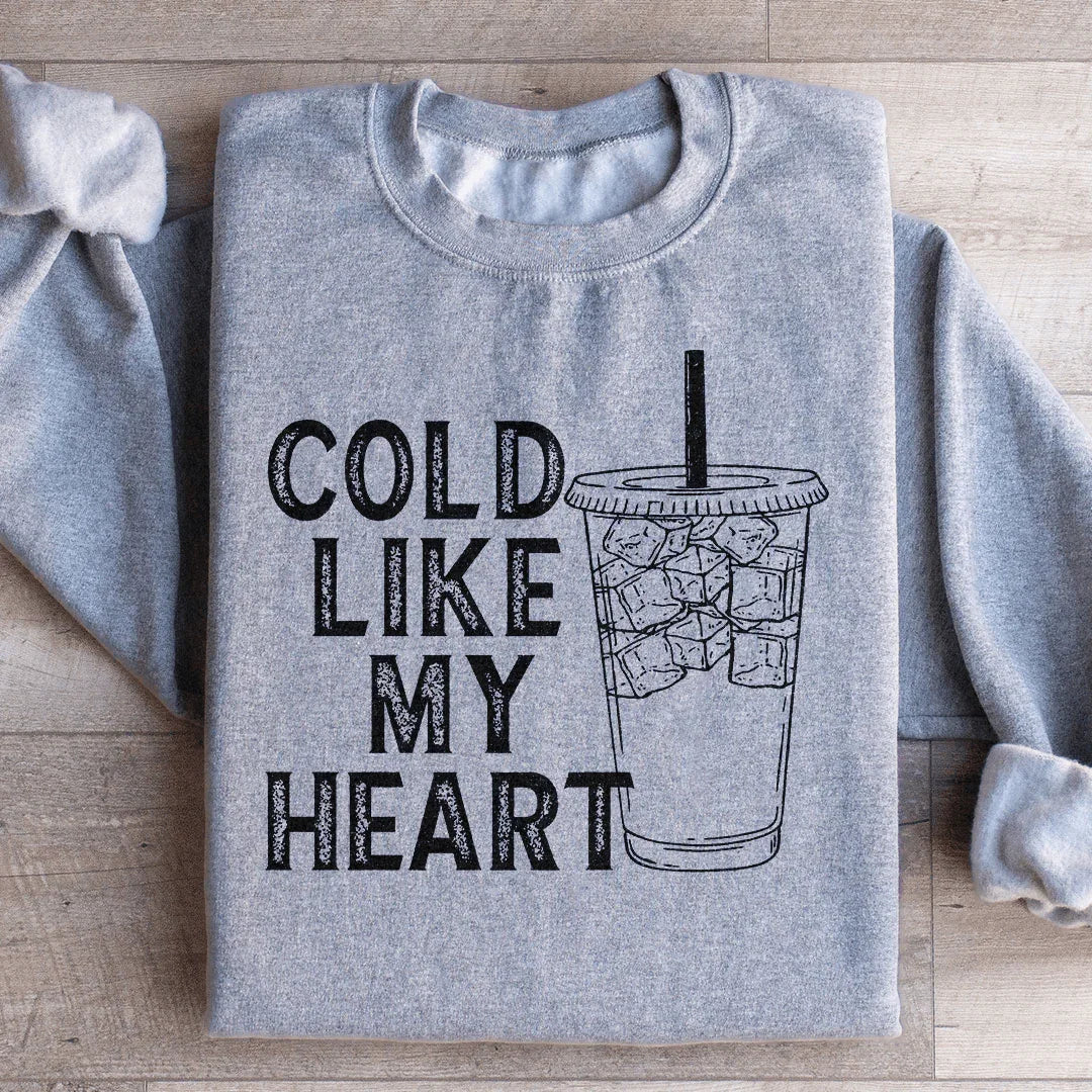 Cold Like My Heart Sweatshirt Sport Grey / S Peachy Sunday T-Shirt