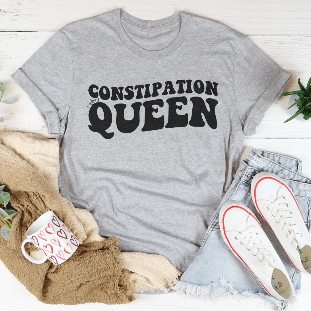 Constipation Queen Tee Athletic Heather / S Peachy Sunday T-Shirt