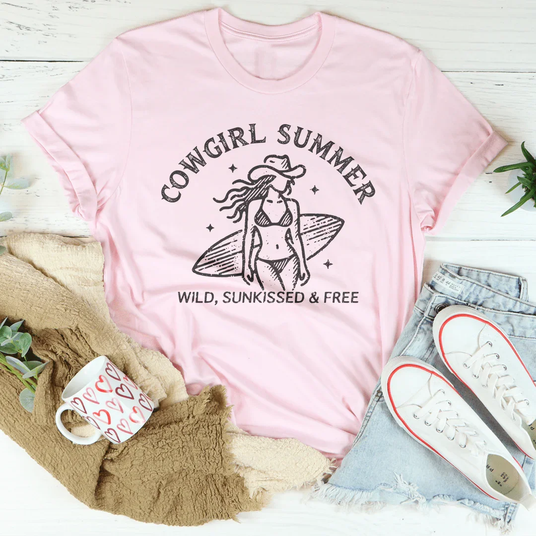 Cowgirl Summer Wild Sunkissed & Free Pink / S Peachy Sunday T-Shirt
