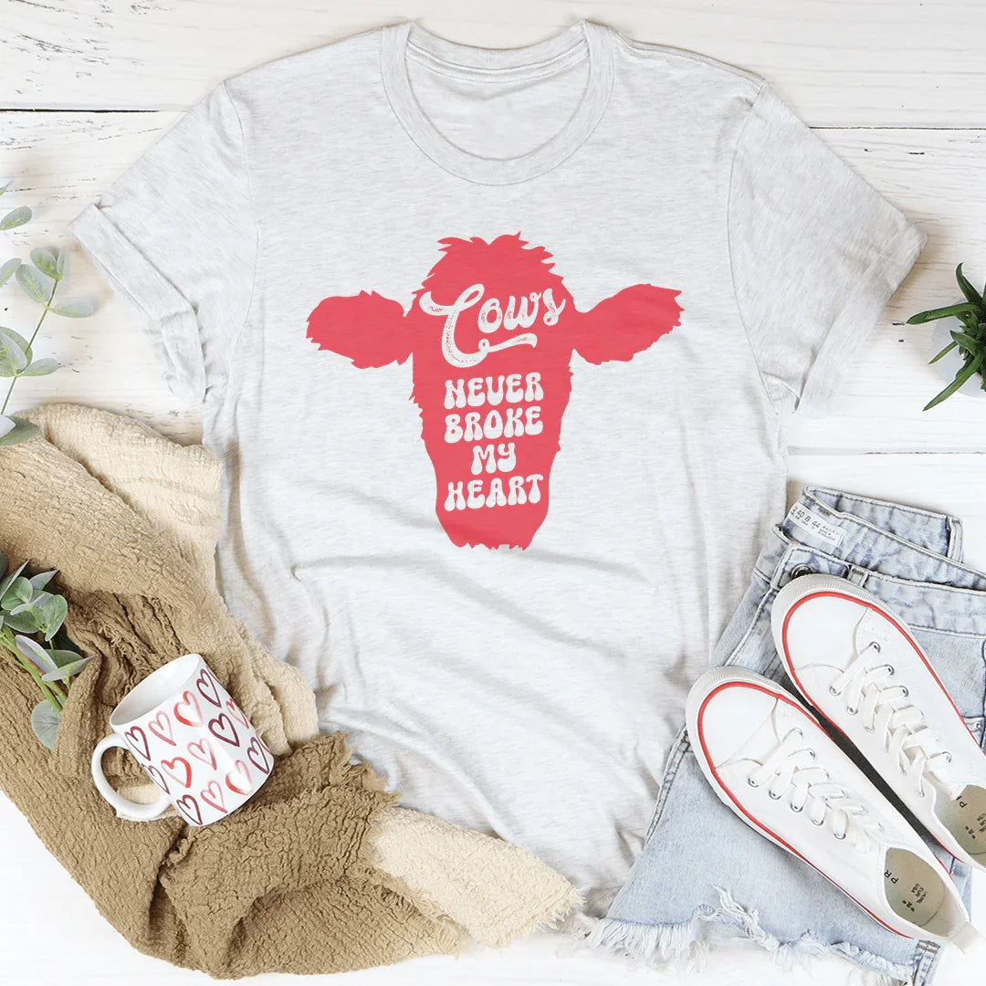 Cows Never broke My Heart Tee Ash / S Peachy Sunday T-Shirt