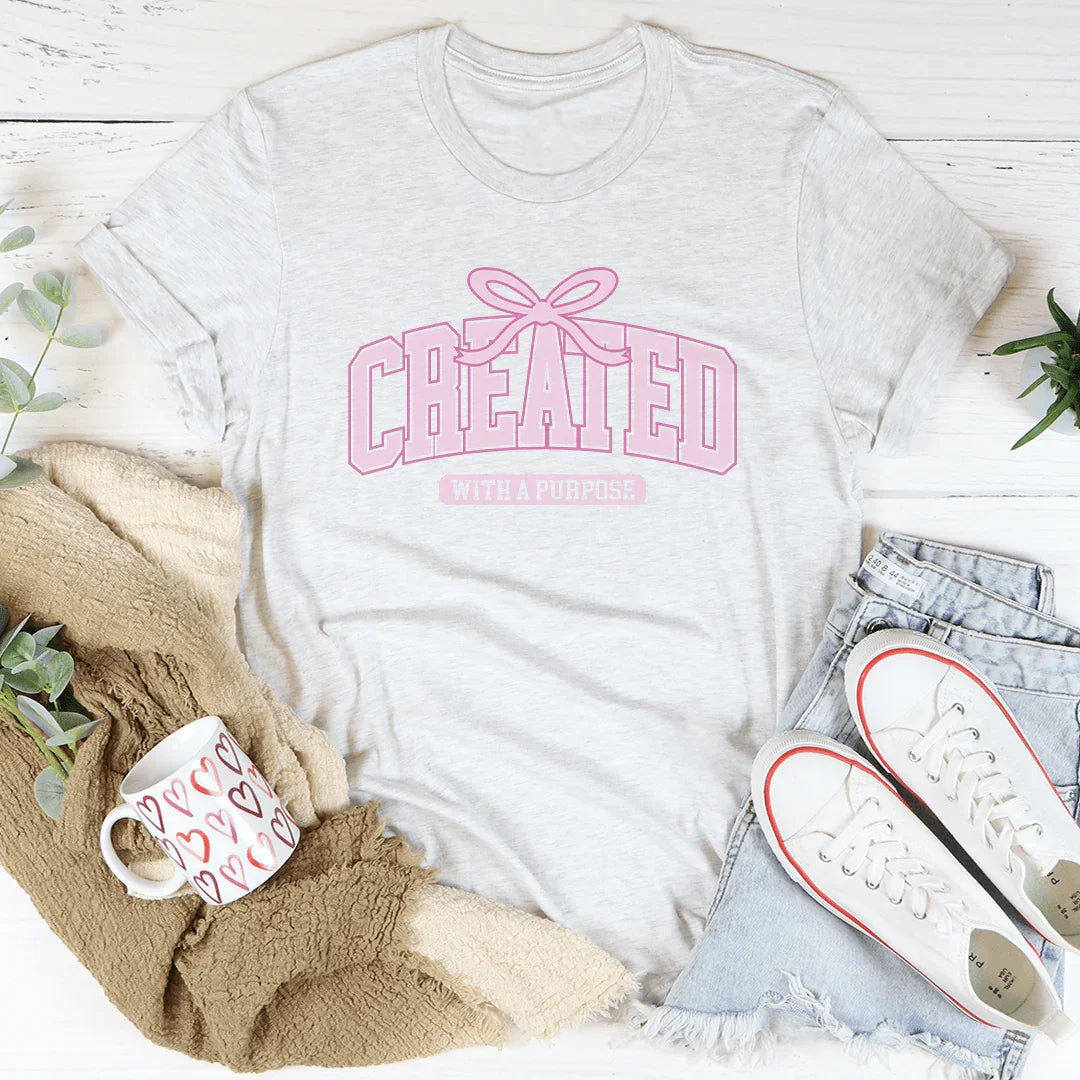 Created With A Purpose Tee White / S Peachy Sunday T-Shirt