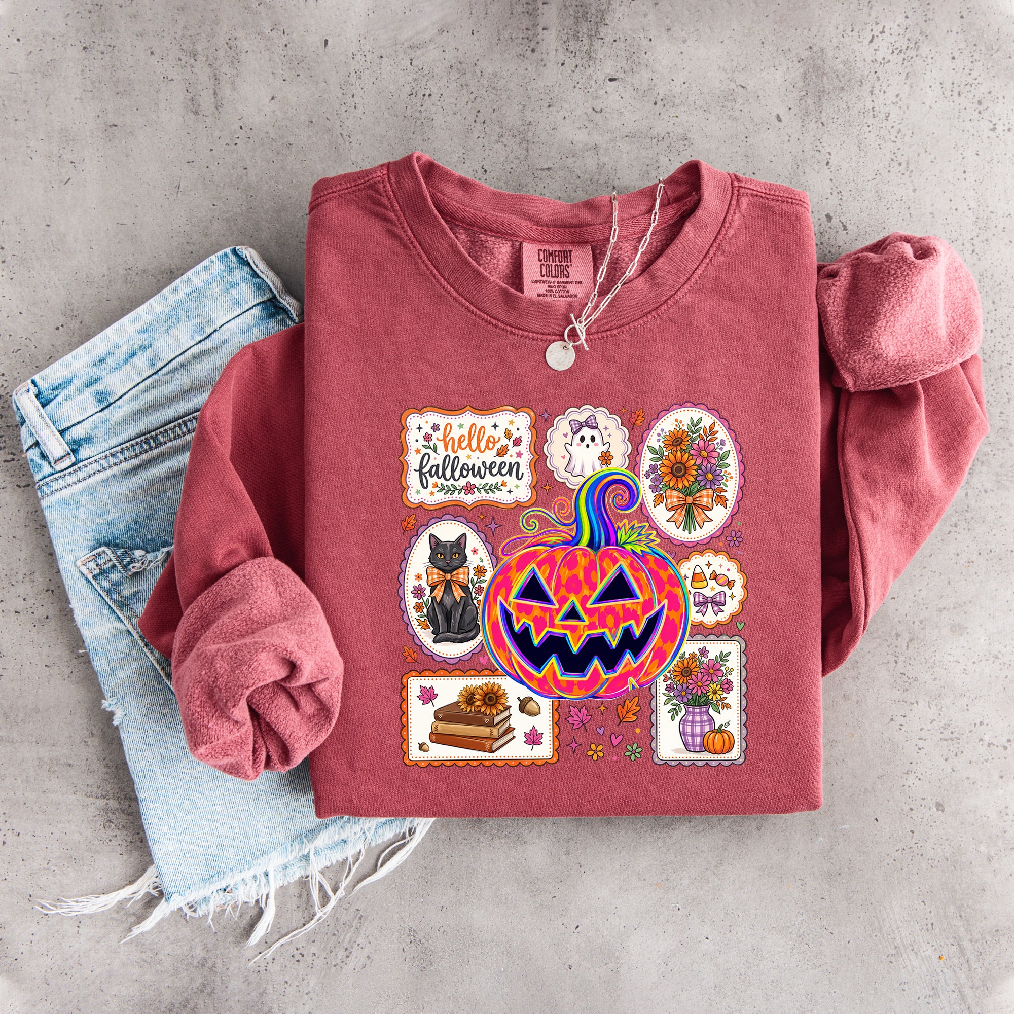 Hallo Falloween-Sweatshirt