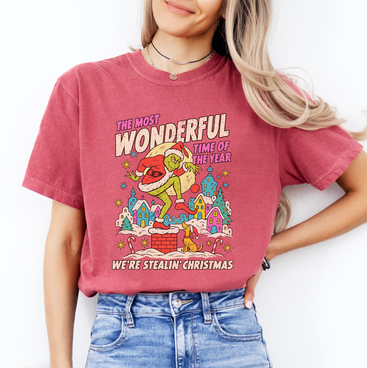 Camiseta de película navideña de los 90 «It's The Most Wonderful Time»