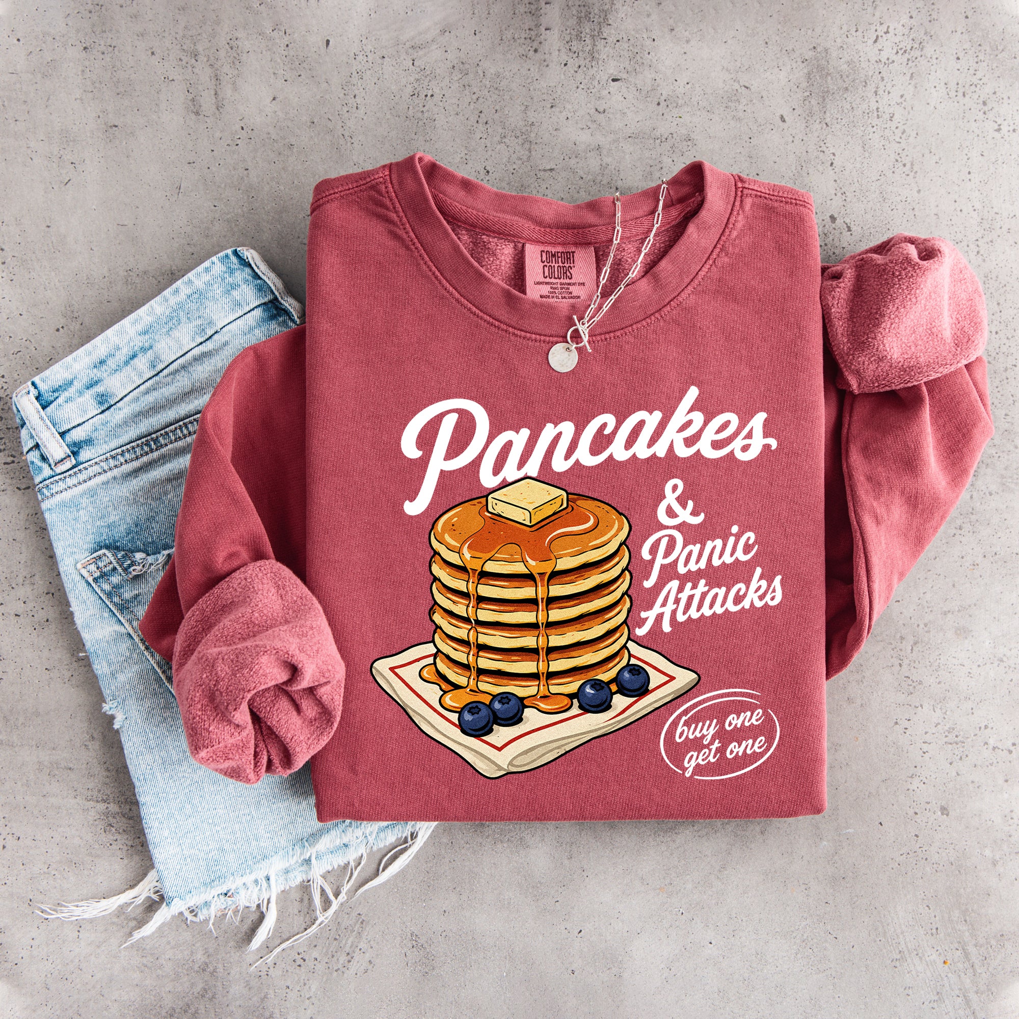 Sudadera «Panqueques y ataques de pánico»