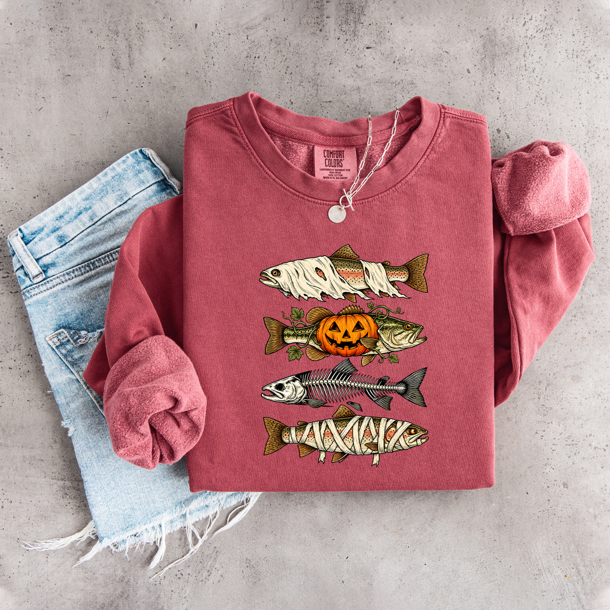 Sudadera de peces de Halloween