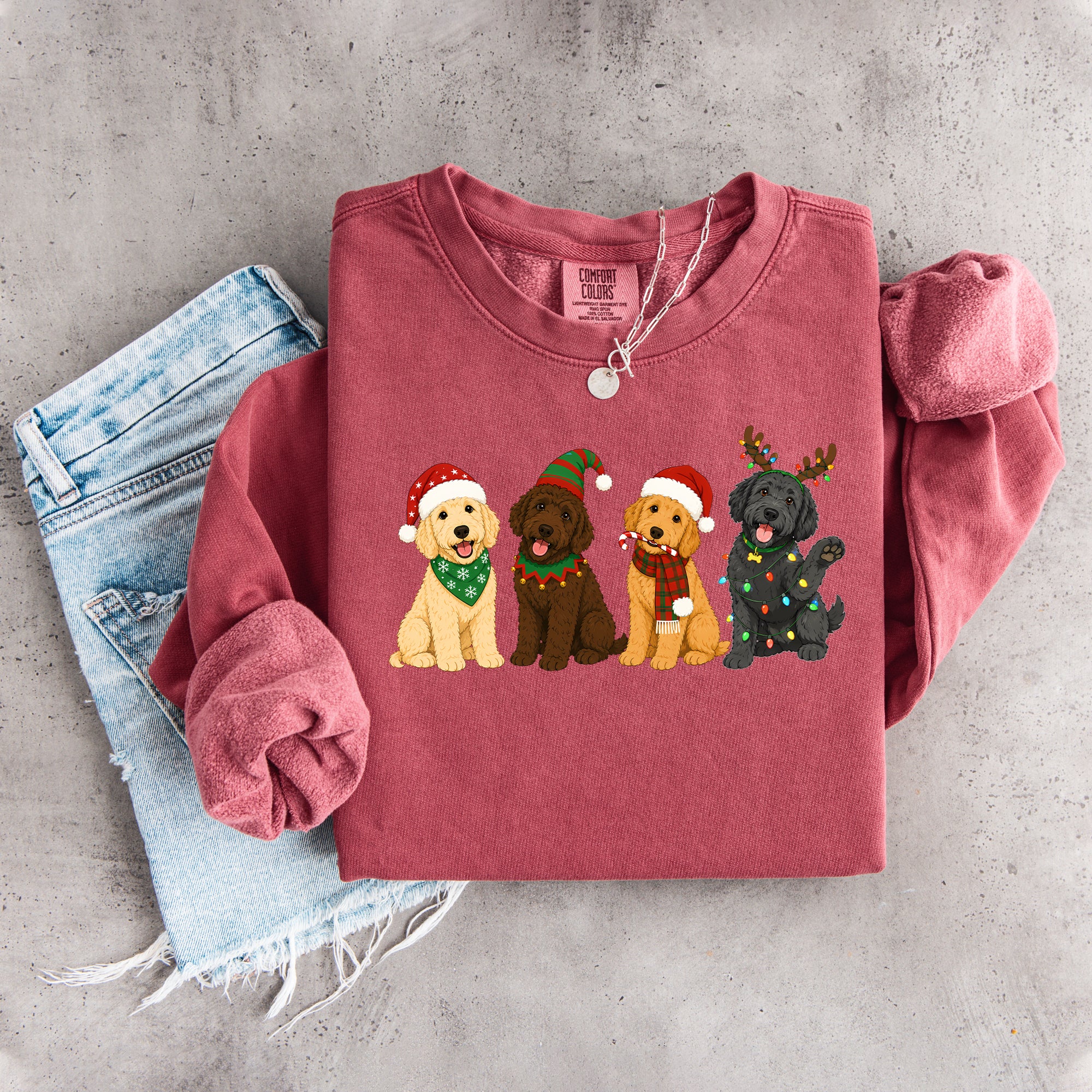 Golden Doodle Christmas Sweatshirt