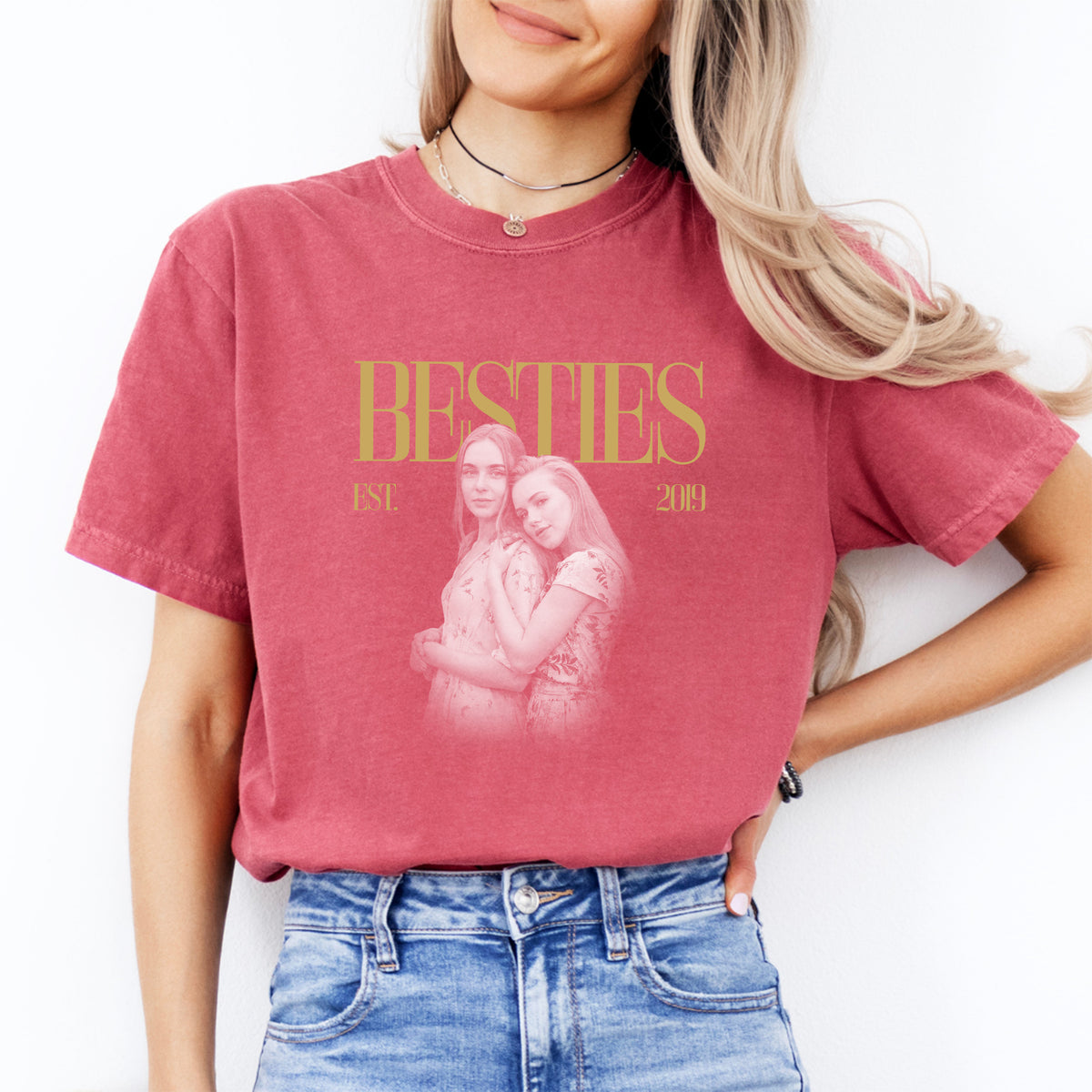 Personalised Bestie Photo Tee