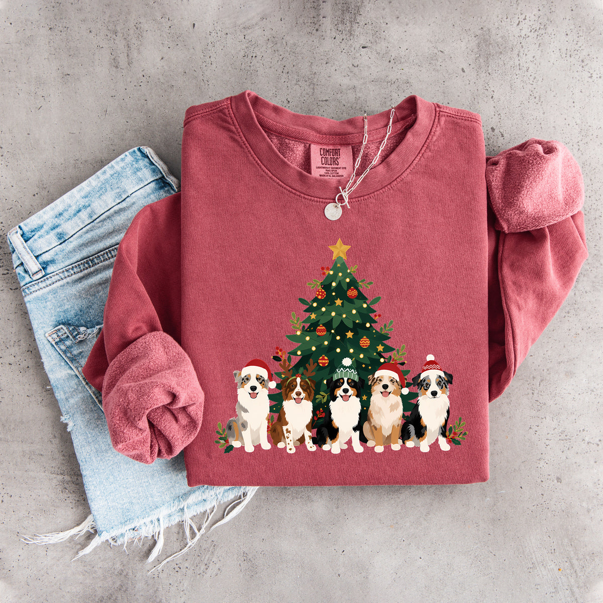 Australian Shepherd Christmas Sweatshirt