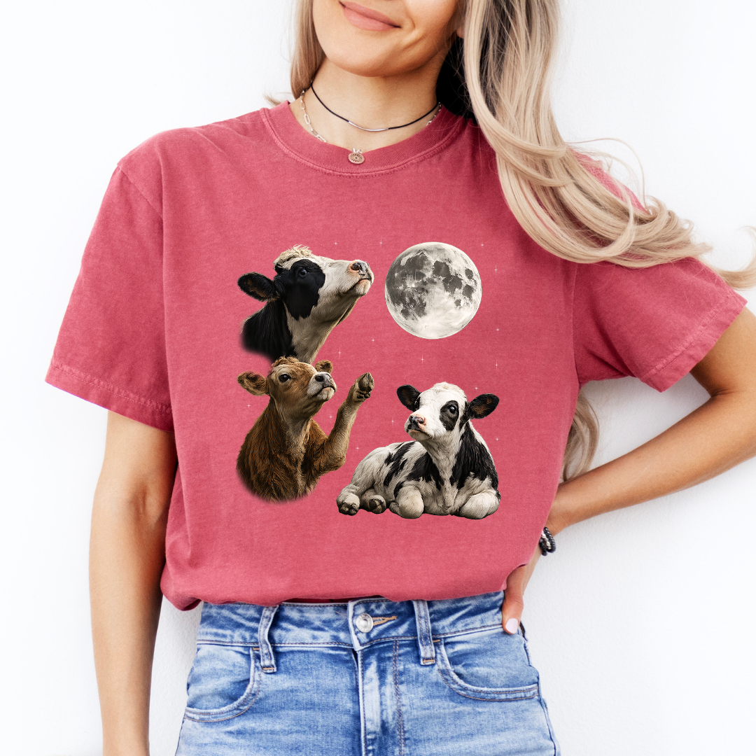 Cow Howling At Moon Tee
