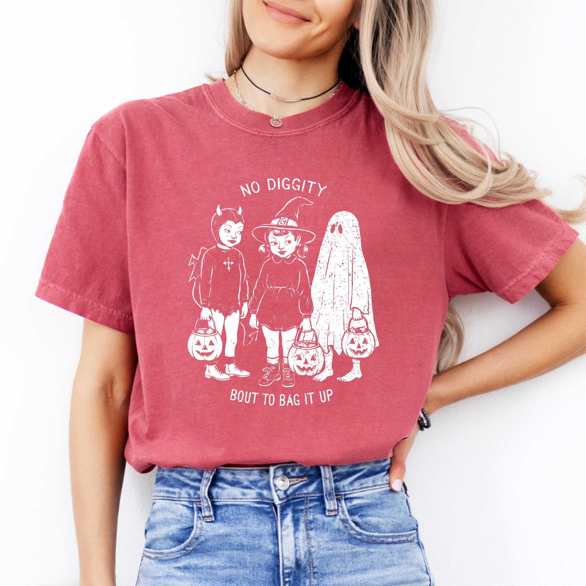 Camiseta de Halloween «No Diggity»