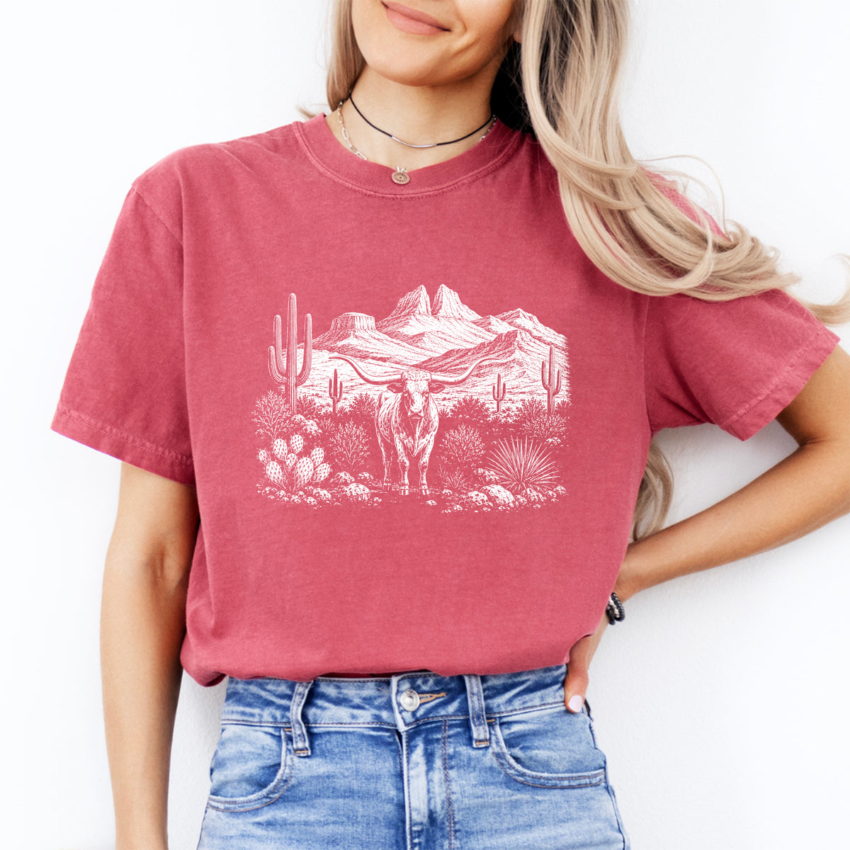Retro-Western-T-Shirt mit Grafik