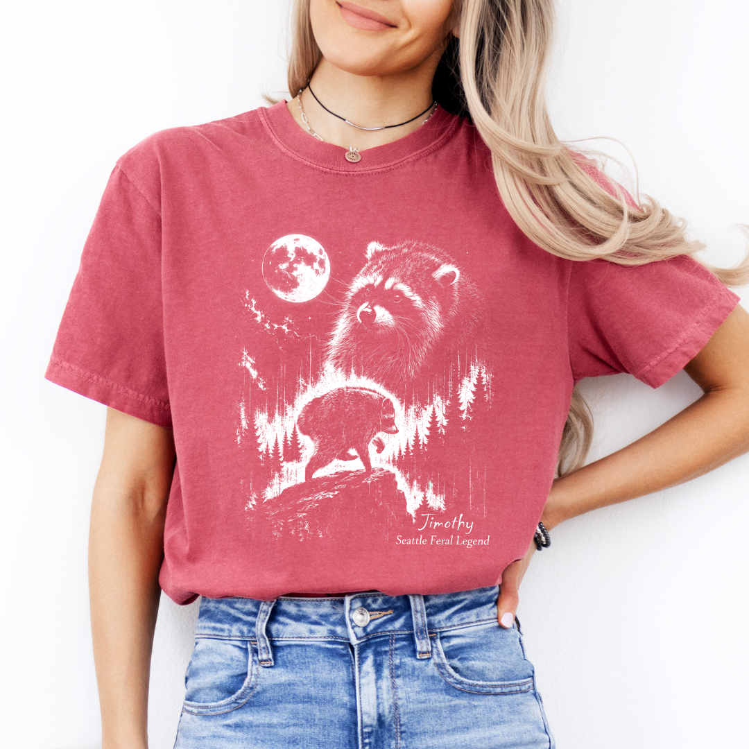 T-shirt Jimothy Raccoon Seattle Feral Legend