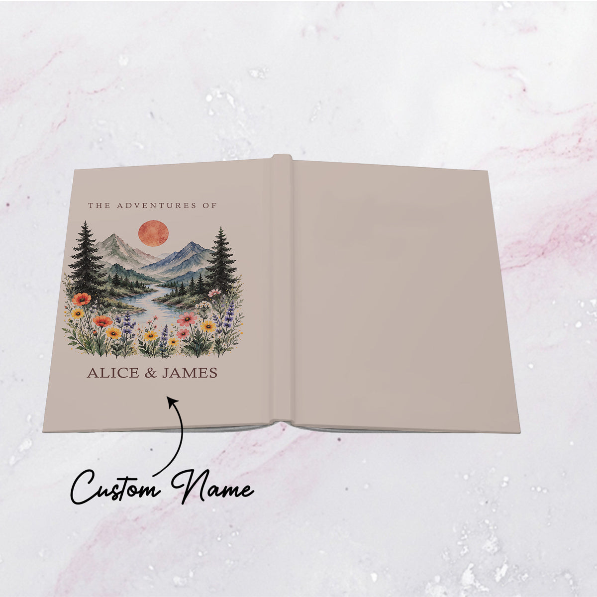 Carnet d’aventures personnalisé pour couples