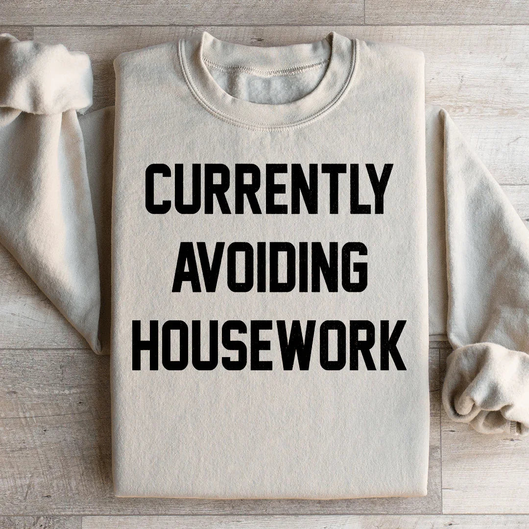 Currently Avoiding Housework Sweatshirt Sand / S Peachy Sunday T-Shirt