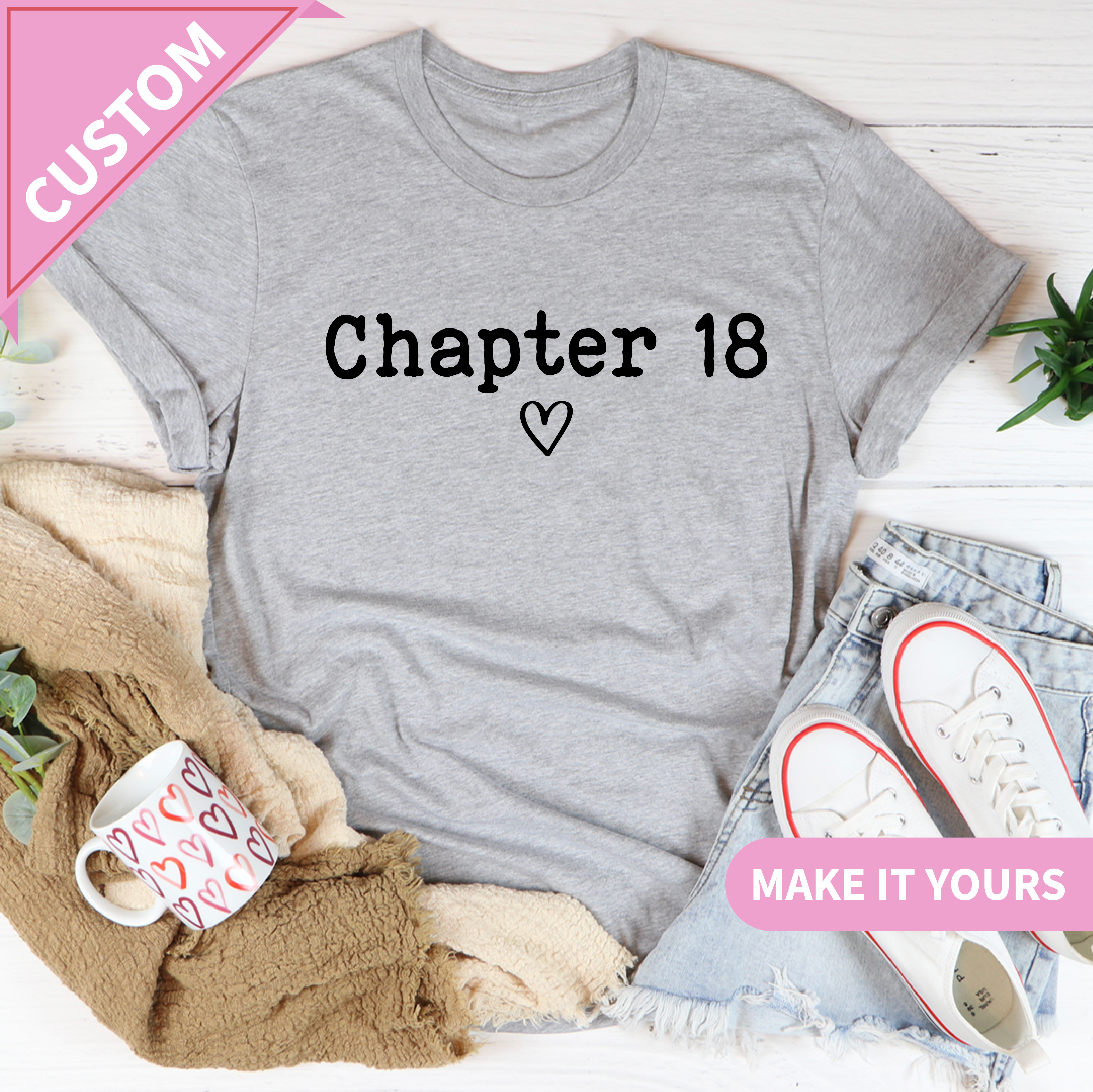 Personalized Chapter Tee Birthday Gift For Girls