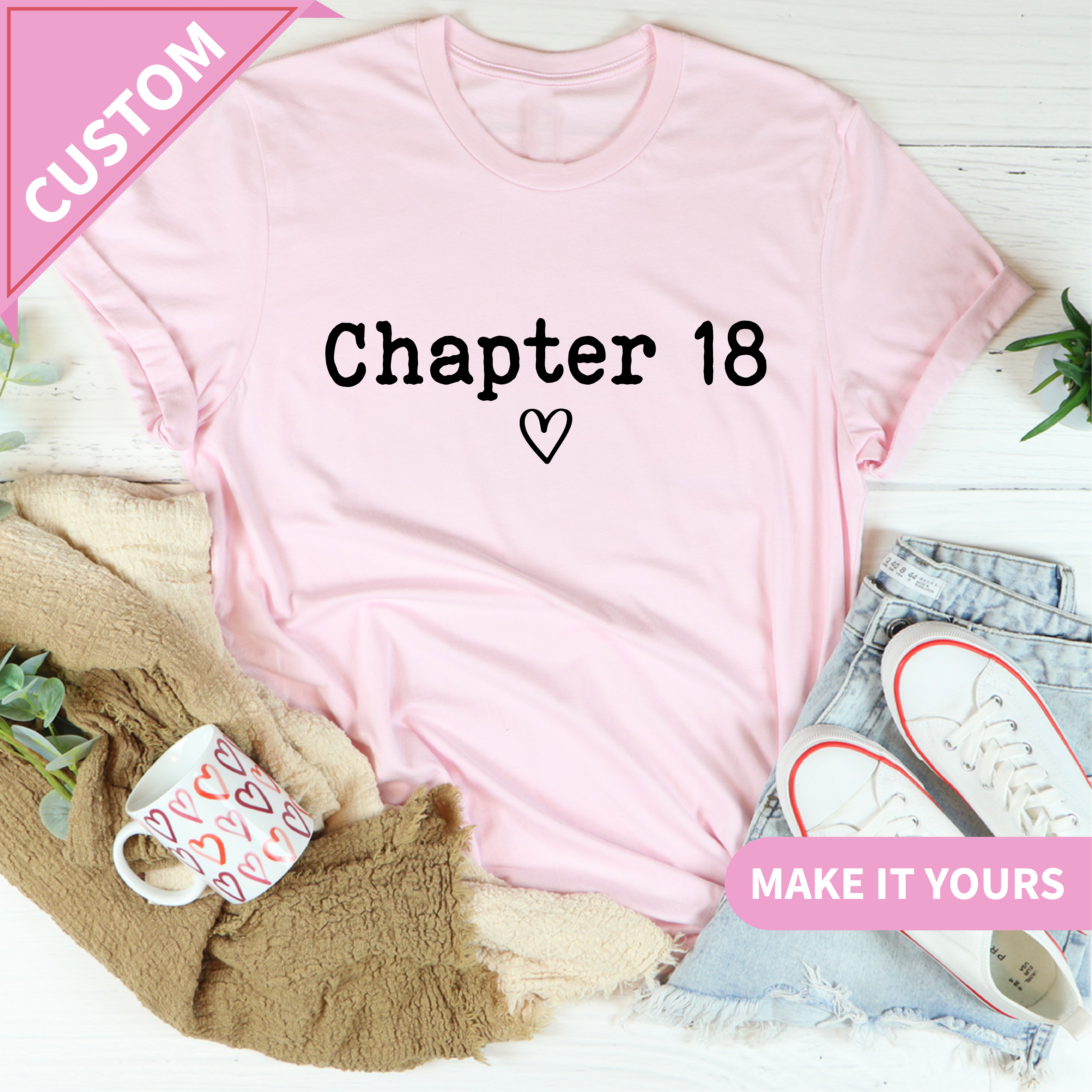 Personalized Chapter Tee Birthday Gift For Girls
