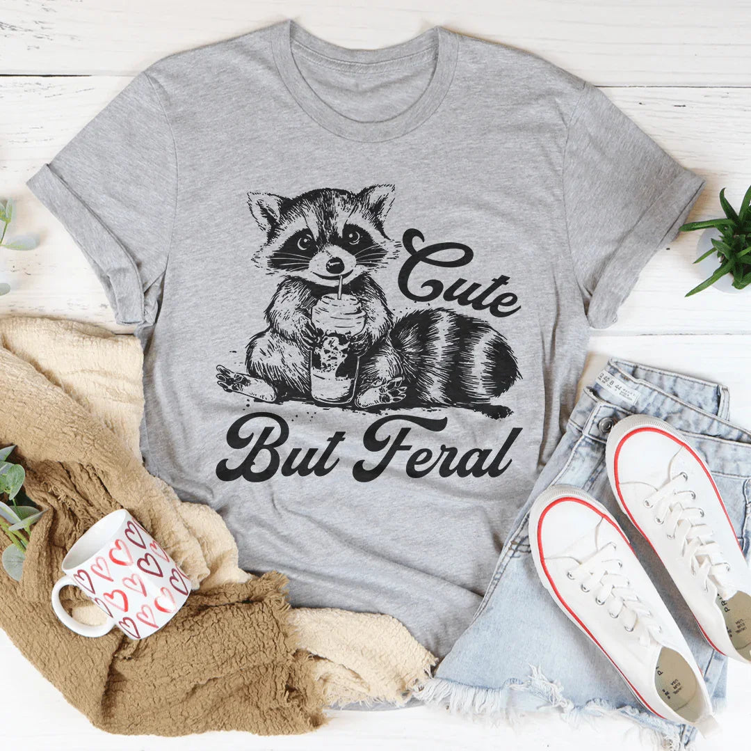 Cute But Feral Tee Athletic Heather / S Peachy Sunday T-Shirt
