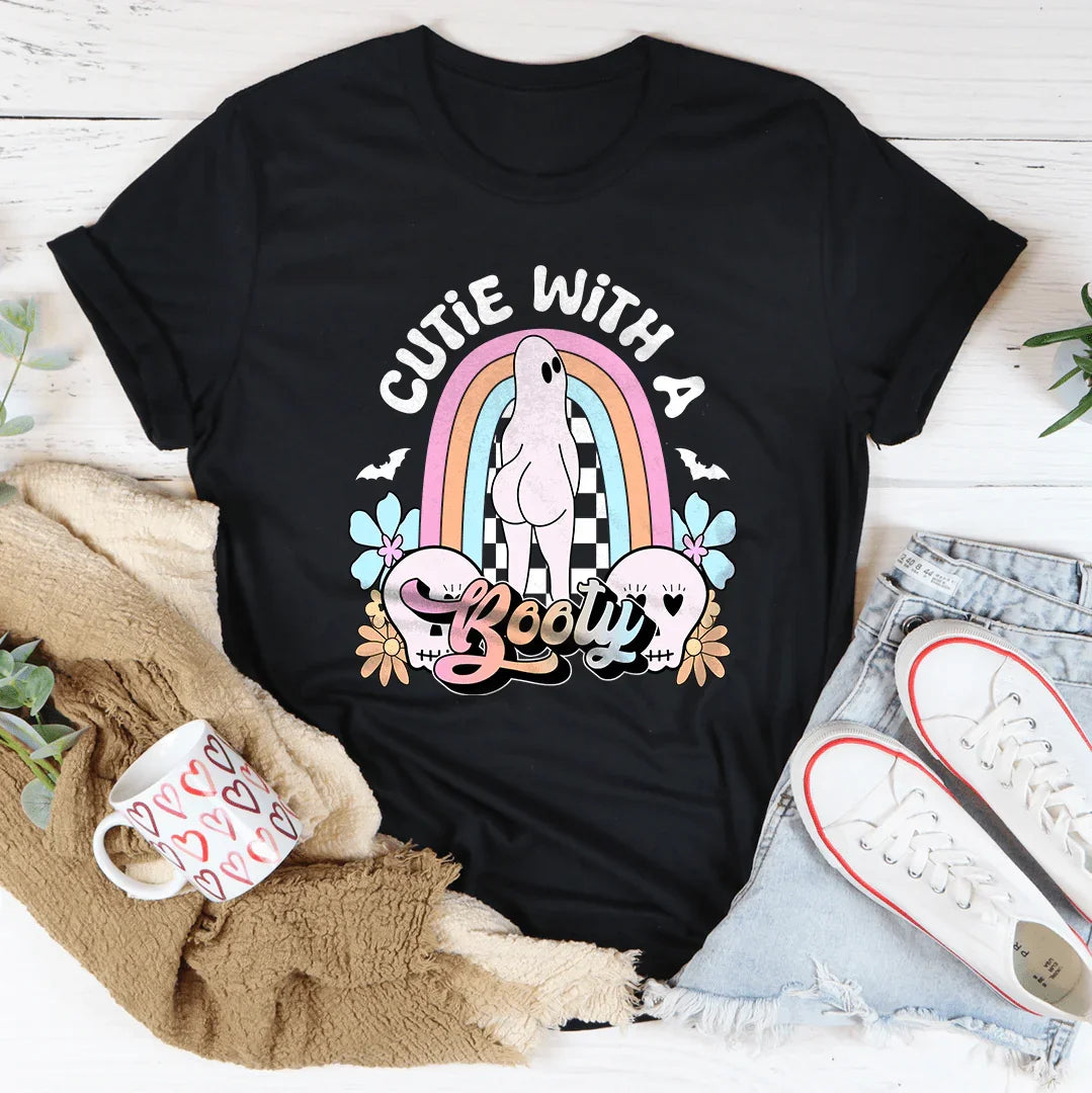 Cutie With A Booty Tee Black / S Peachy Sunday T-Shirt