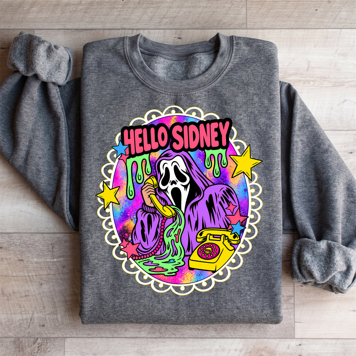 Hallo Sidney Retro-Geist-Sweatshirt
