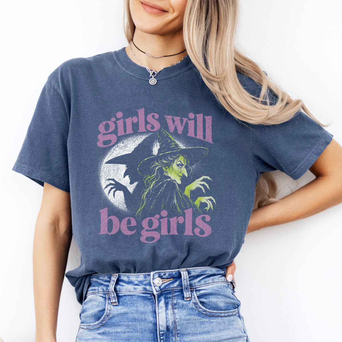 T-shirt féministe et sorcière « Girls Will Be Girls »