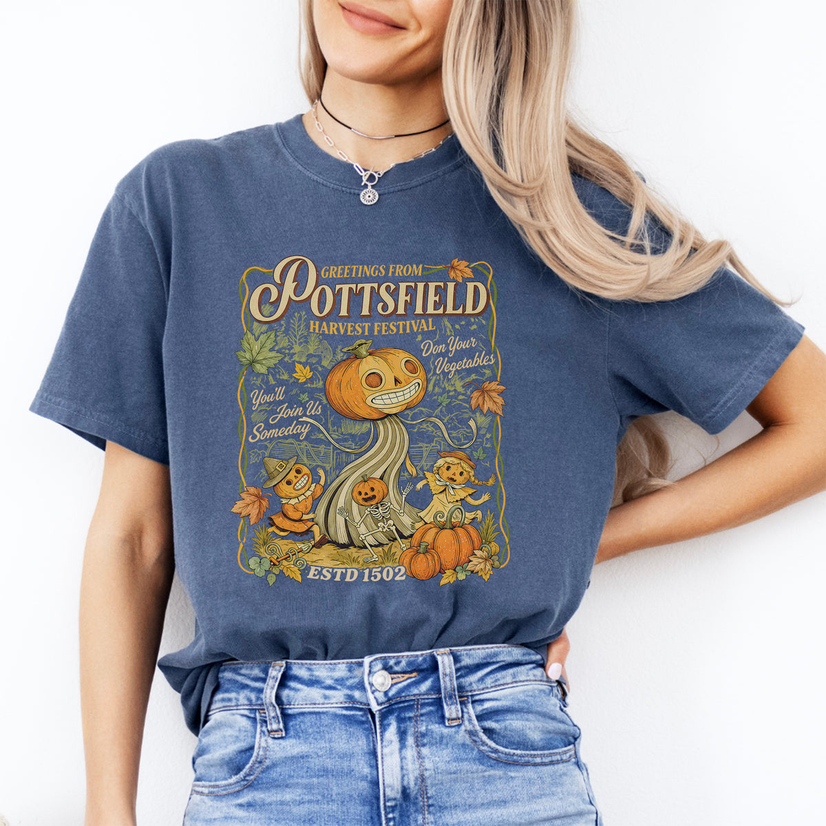 Greetings From Pottsfield Harvest Festival Tee