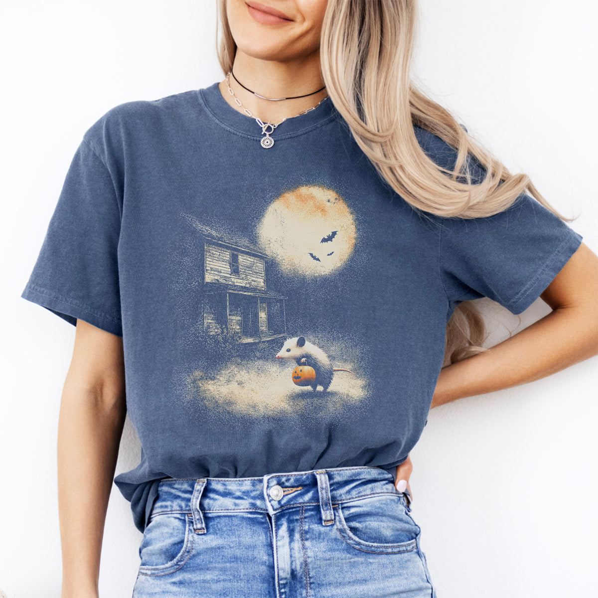 T-shirt opossum vintage d'Halloween