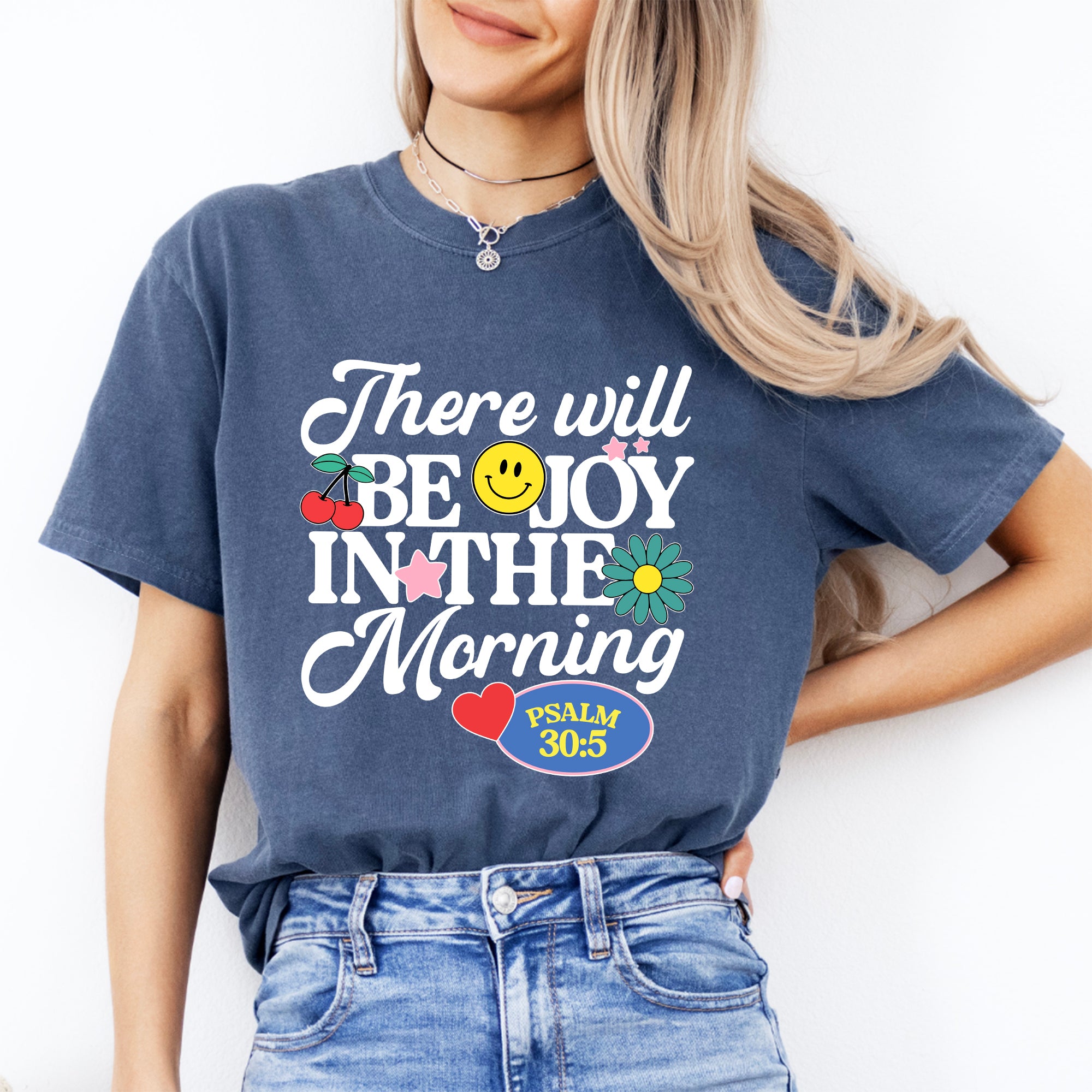 T-Shirt „Morgens wird es Freude geben“