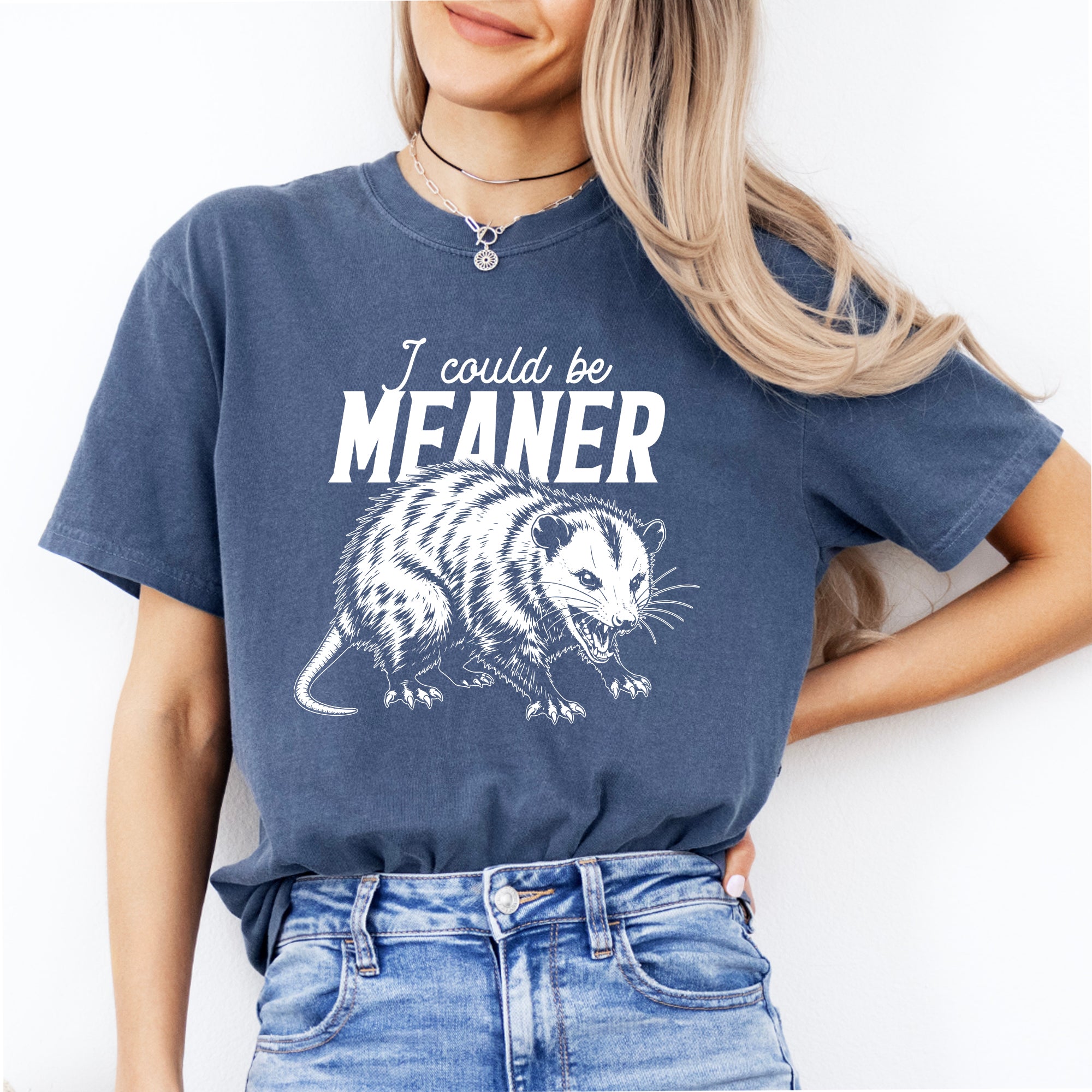 T-shirt amusant avec opossum « Je pourrais être plus méchant »