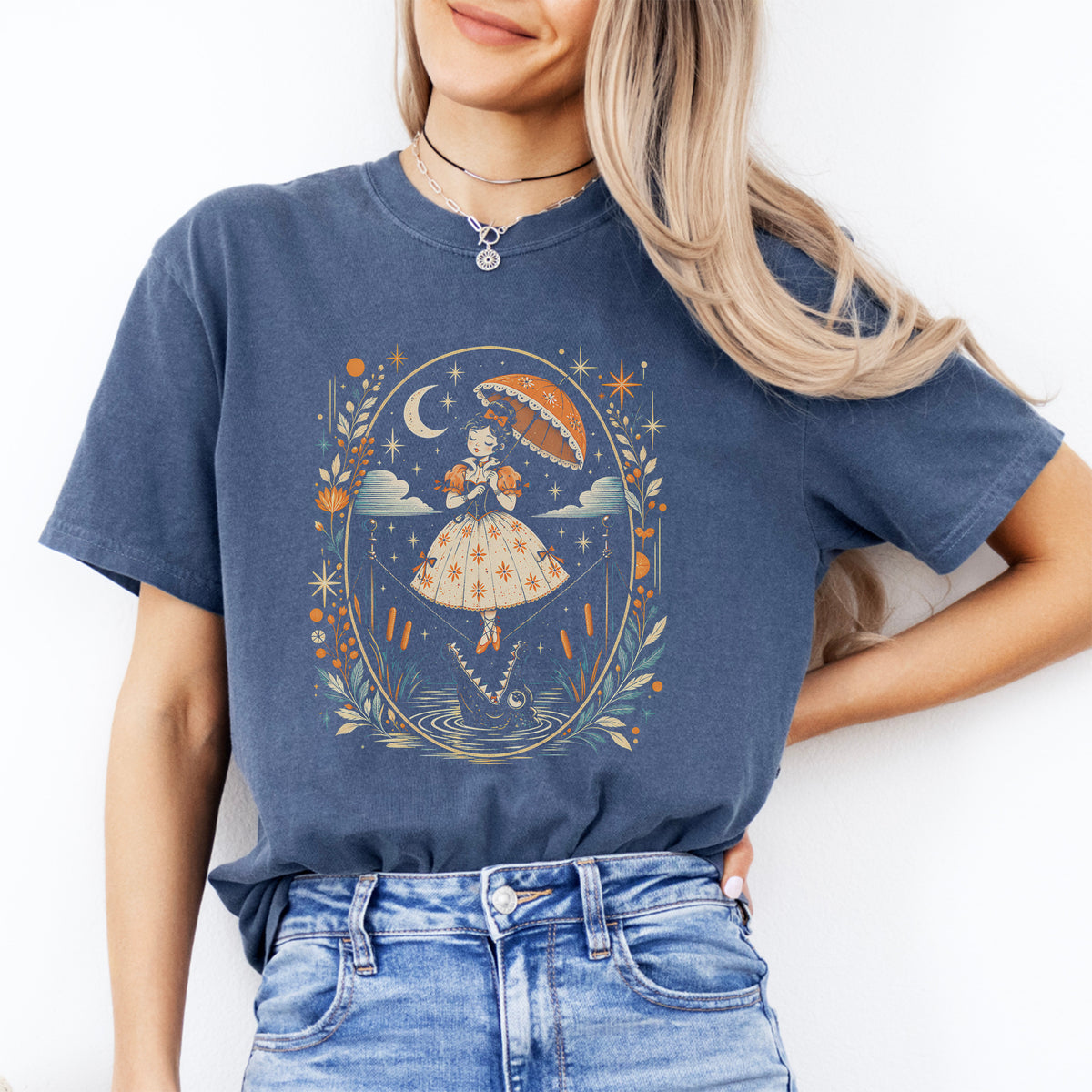 T-shirt graphique vintage « funambule »