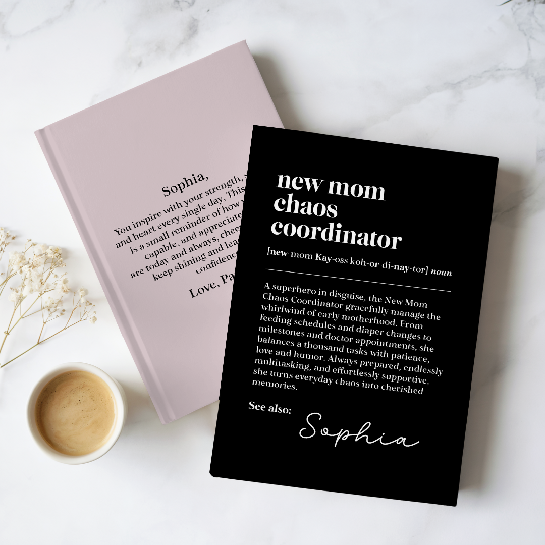 Personalized New Mom Chaos Coordinator Journal