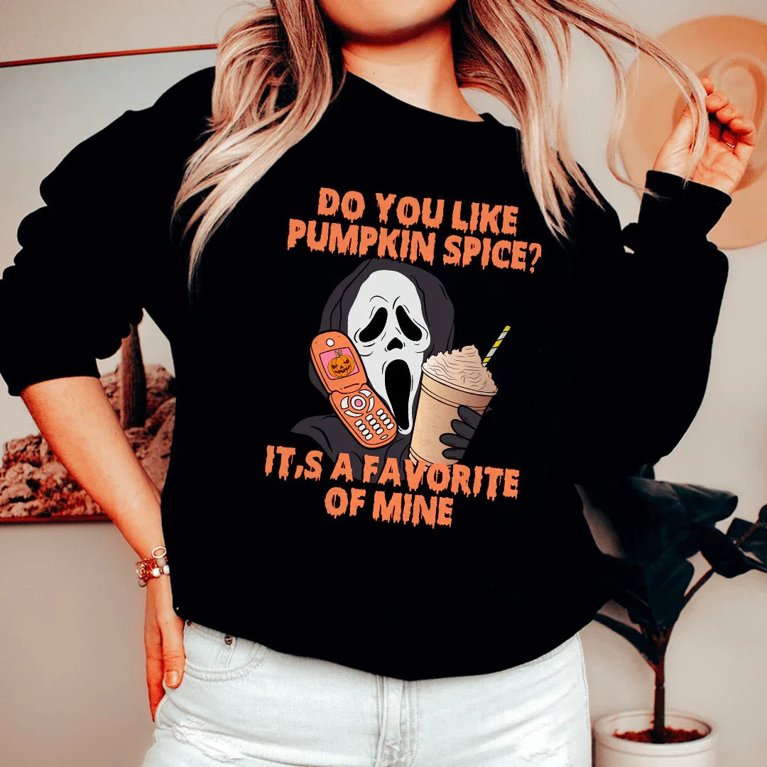 Do You Like Pumpkin Spice Its A Favorite Of Mine Sweatshirt Black / S Peachy Sunday T-Shirt
