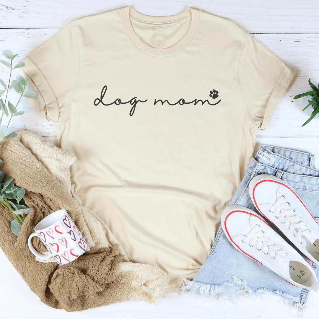 Dog Mom Tee Soft Cream / S Peachy Sunday T-Shirt
