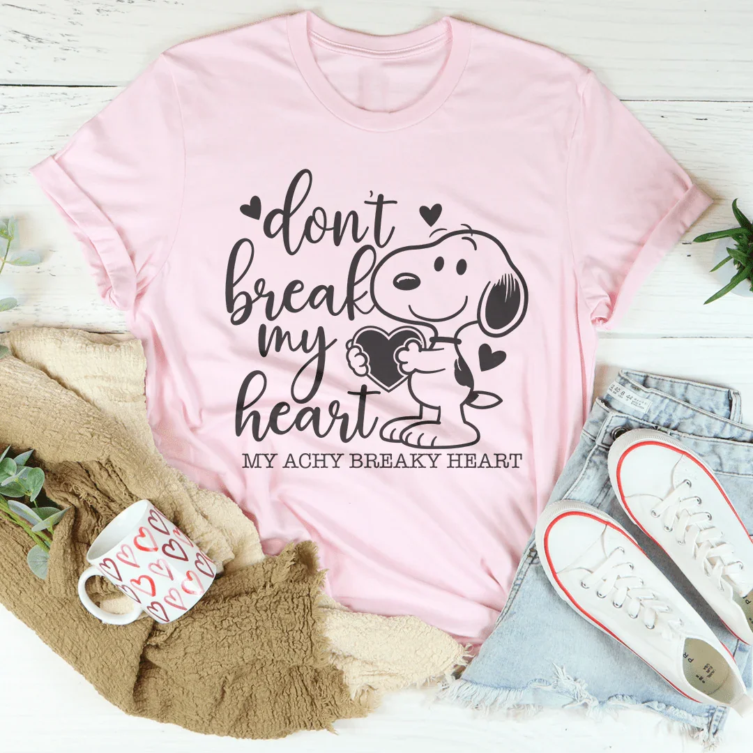 Don’t Break My Heart Tee Pink / S Peachy Sunday T-Shirt