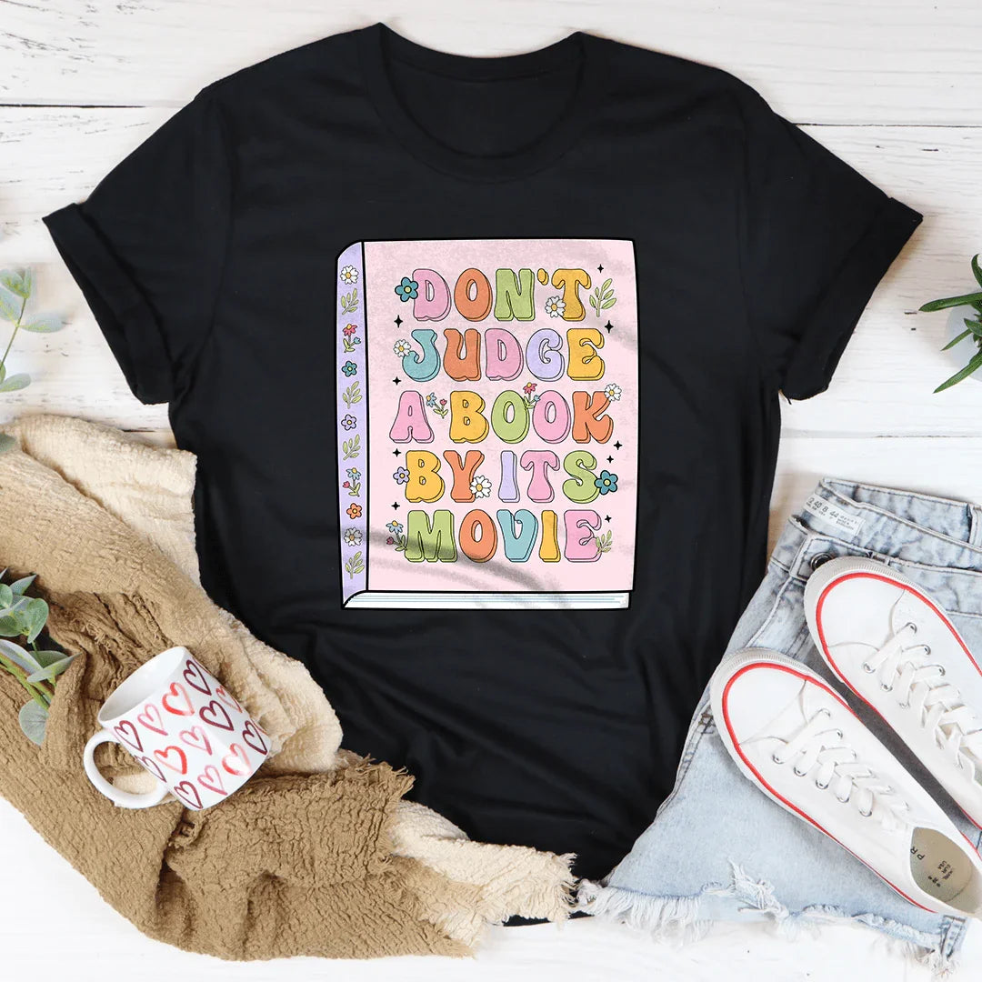 Don't Judge A Book By Its Movie Tee Black Heather / S Peachy Sunday T-Shirt