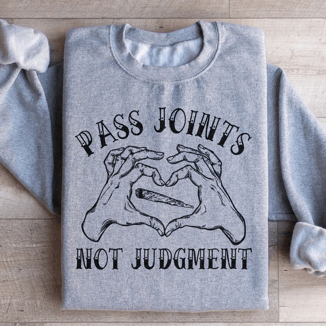 Don't Pass Judgement Sweatshirt Sport Grey / S Peachy Sunday T-Shirt