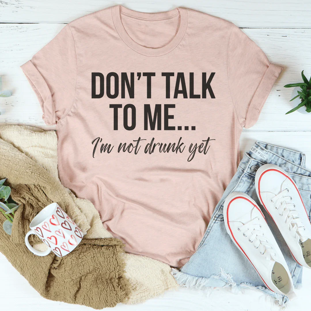 Don't Talk To Me Tee Heather Prism Peach / S Peachy Sunday T-Shirt
