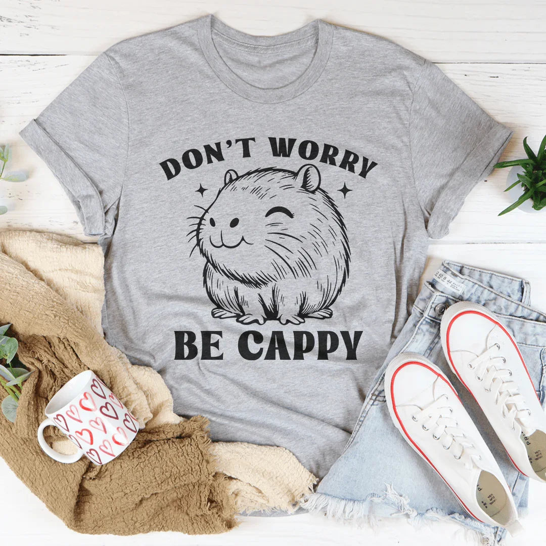 Don't Worry Be Cappy Tee Athletic Heather / S Peachy Sunday T-Shirt