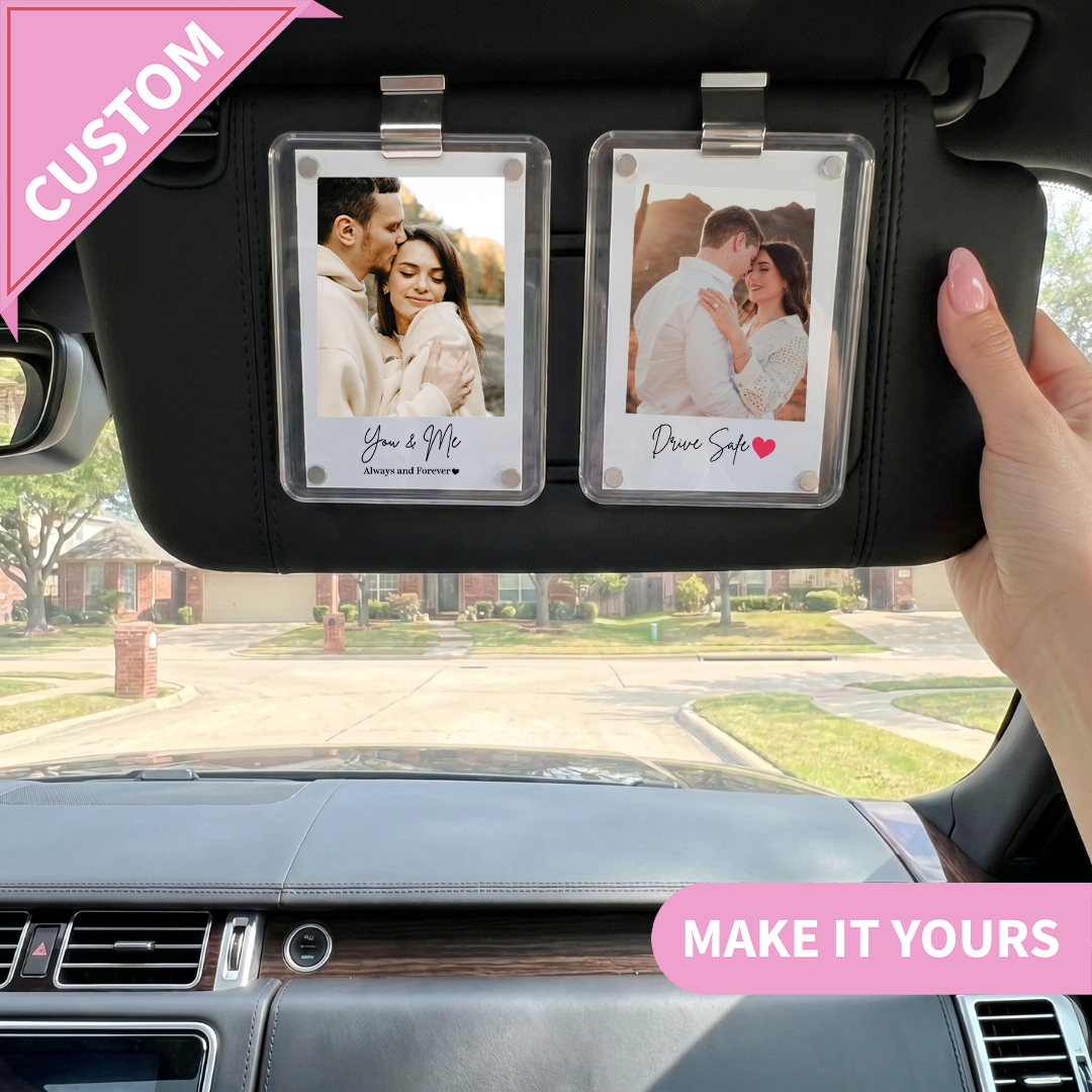 Personalized Drive Safe Car Visor Clip