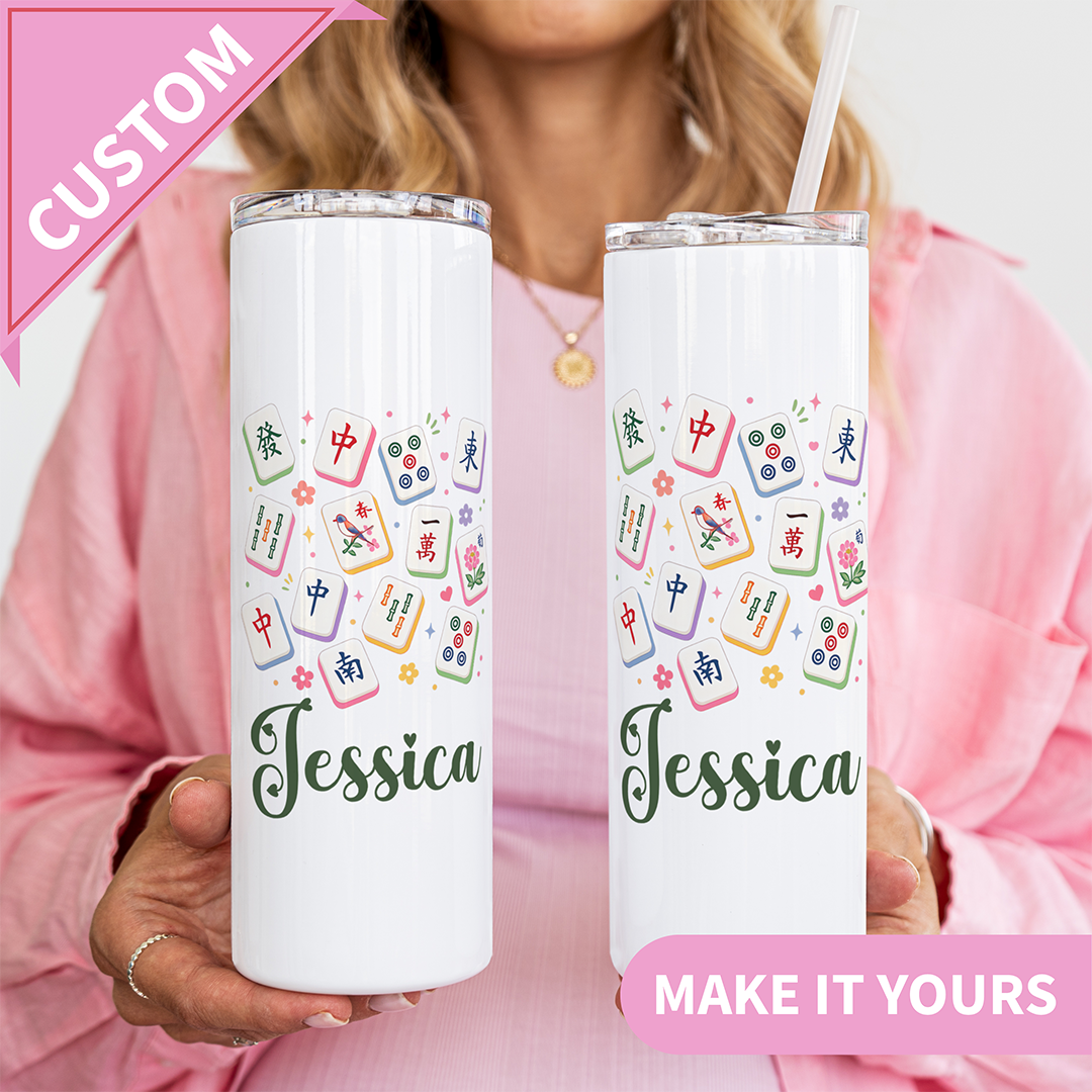 Personalized Mahjong Tumbler