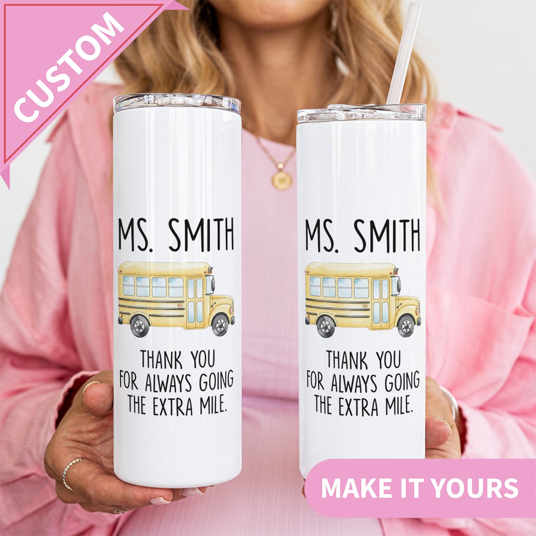 Personalized Bus Driver Appreciation Tumbler