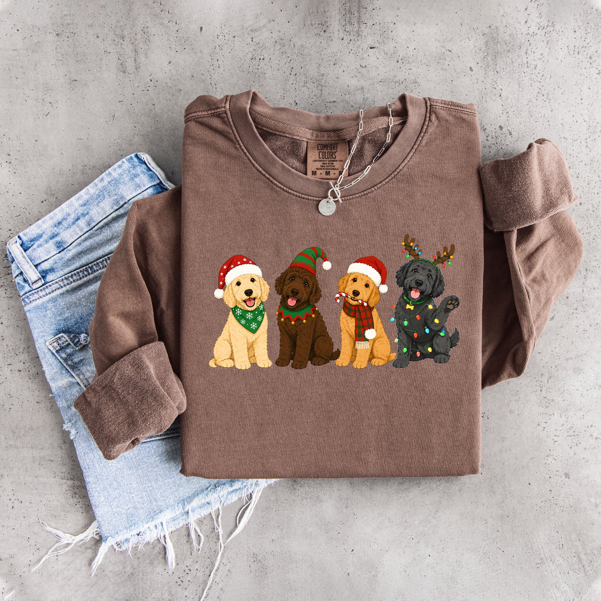 Golden Doodle Christmas Sweatshirt