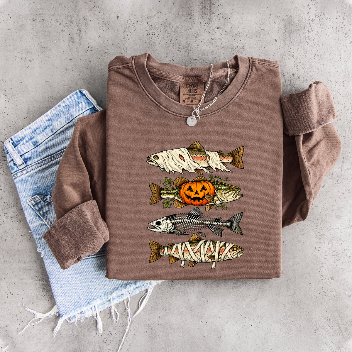 Sudadera de peces de Halloween